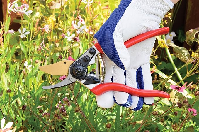 Spear & Jackson 6657TITAN Titanium Bypass Secateurs Pruners, Short Blade, Silver