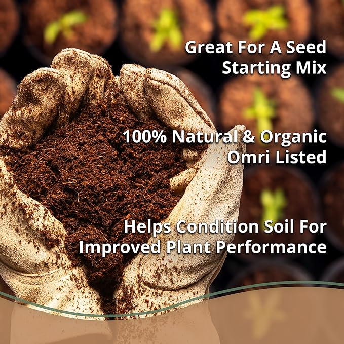 Coco Bliss Coco Coir Brick (650gm Brick) - Organic Coco Coir for Plants - OMRI-Listed Coconut Coir for Plants - Coconut Coir Brick - Coco Peat for Plants, Garden Soil, & Organic Mulch