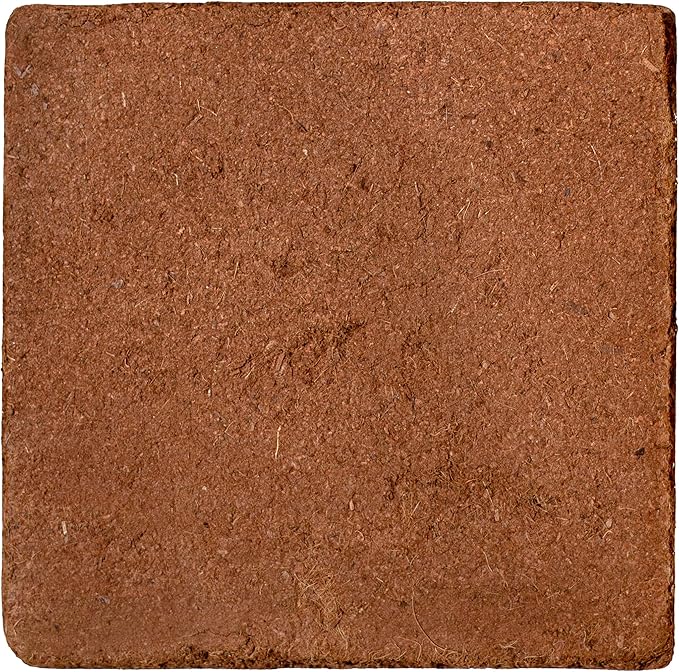 MagJo Naturals 100% Pure Coco Coir (Coco Peat) 11 Pound Block (5kg, OMRI Listed for Organic Gardening, Coconut Coir - Low EC and pH Balance - High Expansion Coco Fiber for Herbs, Flowers, Planting