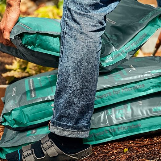 Return Potting Mix #003, Organic Matter Potting Mix for Indoor & Outdoor Potted Plants, Container Gardens, Vegetables—Peat Free, Improves Soil Structure, Retains Plant Moisture, Eco-Friendly, (25 qt)