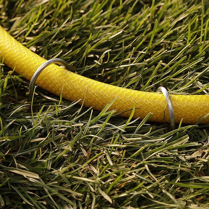 Pack of 250 x 6''/150mm galvanised 2.9mm Thick Steel U Shaped Garden Securing Pegs