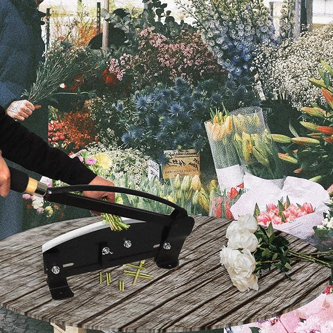 14-Inch Stainless Steel Flower Stem Cutter - Heavy Duty Bunch Cutter with Safety Lock - Perfect for Florists & Gardeners