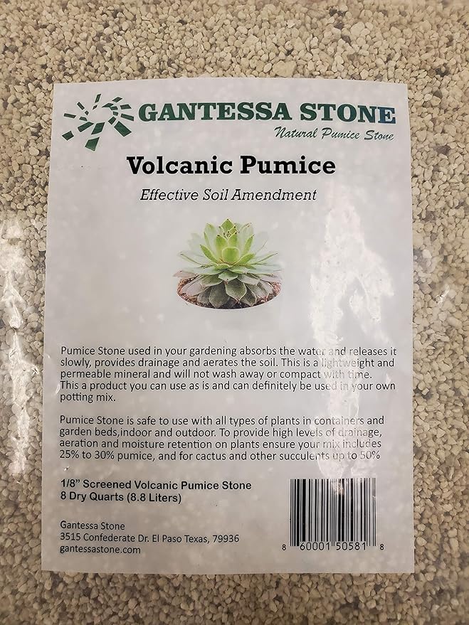 Gardening Pumice Soil Amendment | 1/8" Screened | 8 Quarts
