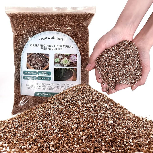 Organic Vermiculite Bulk, Horticultural Vermiculite Soil Conditioner, 10QT Organic Vermiculite by Perfect Plants, 100% Natural Vermiculite for Gardening