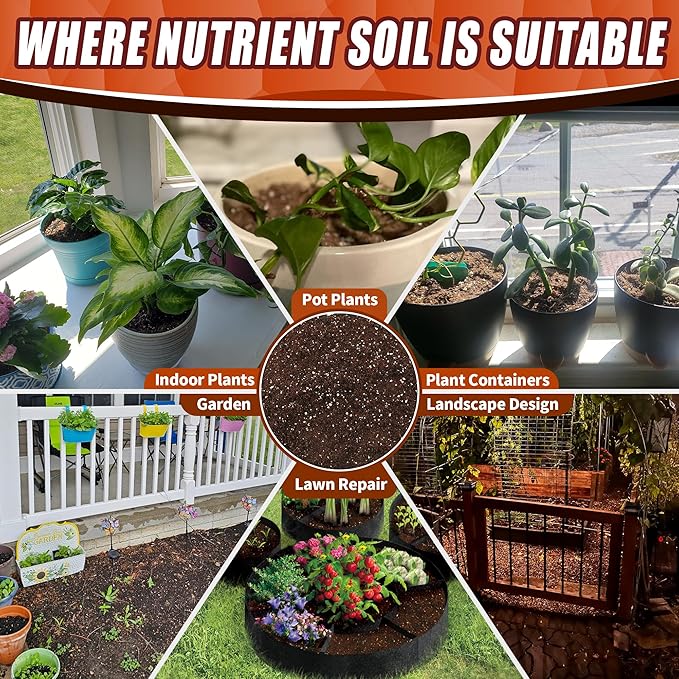 AVALUTION Potting Soil Mix - 18QT Soil for Indoor Plants, All Natural and Organic Plant Soil for Seed Starting, Loose and Breathable Garden Soil for Spices, Herbs & Vegetables