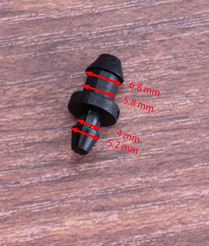 sowaka 30 Pcs Drip Irrigation Plugs Plastic Black 1/4 Inch Tube End Goof Hole Plugs Irrigation Stoppers for Home Garden Lawn Supplies