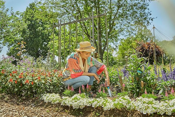 Gardena Ecoline Weeding Trowel: for Easily Removing unwanted Plants Without Chemicals, Ergonomic Handle, Coated Metal, Made from Recycled Materials (17702-20)