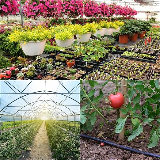 uxcell Drip Irrigation Emitters, 100pcs - 1/4 Inch Miniature Drip Sprinkler, 2 GPH Pressure Compensated Dripper for Garden Flower Pots Plants Lawns