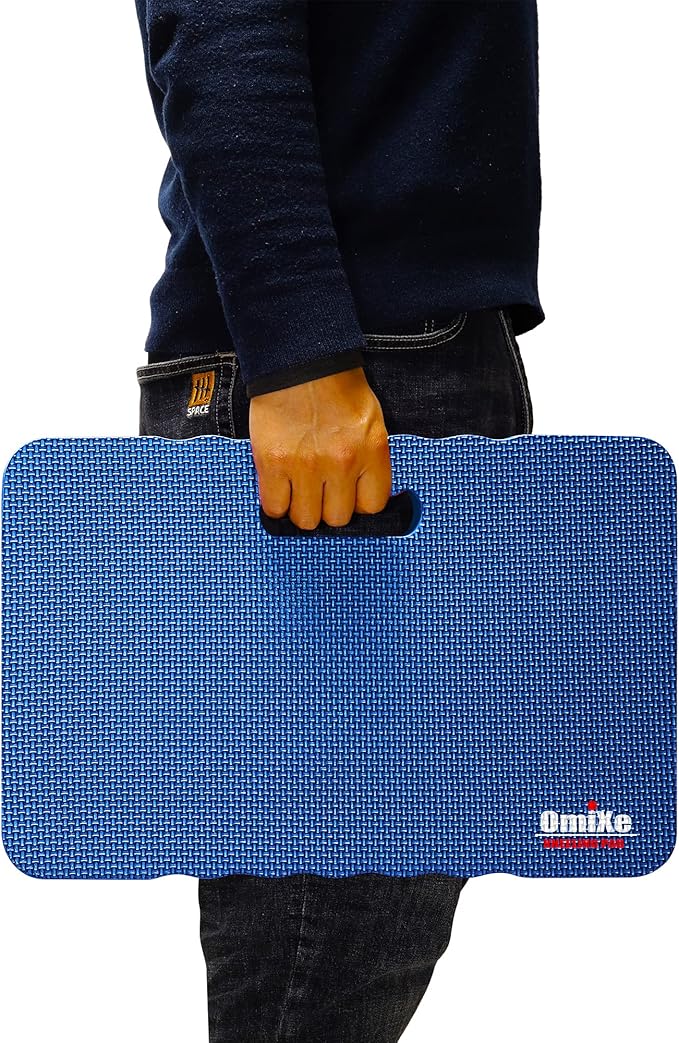 Extra Thick Kneeling Pad Comfy Foam Kneeler Mat Garden Knee Pad Cushion for Gardening Planting Yard Work Prayer Yoga Mechanic Exercise Workout Baby Bath 18 x 11 x 1.5 Inch Large Blue 2 Pack