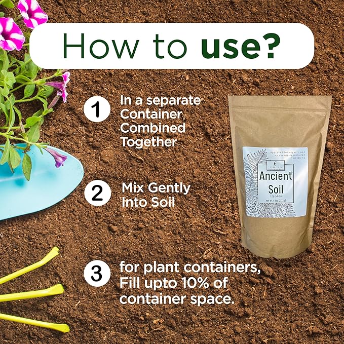 Elm Dirt Premium Ancient Soil for All Plants - Organic Plant Soil for Outdoor Plants & Indoor Plant Soil | Garden Soil for Plant Nutrients Growth & Protect your Plants Bugs - Roots Organic Soil (6lbs)