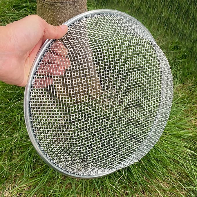 Gardening Sand Soil Compost Sifter, Sieve for Sand Rocks Dirt Compost, for 5 Gallon Bucket (1/8 Inch)