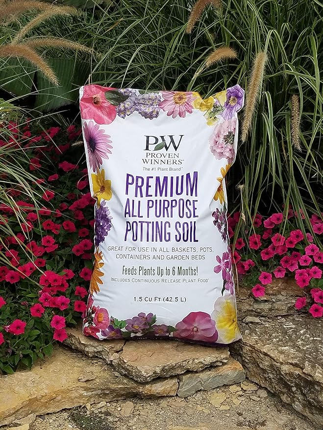 Premium All Purpose Potting Soil, 1.5 cu. ft. Bag, Black