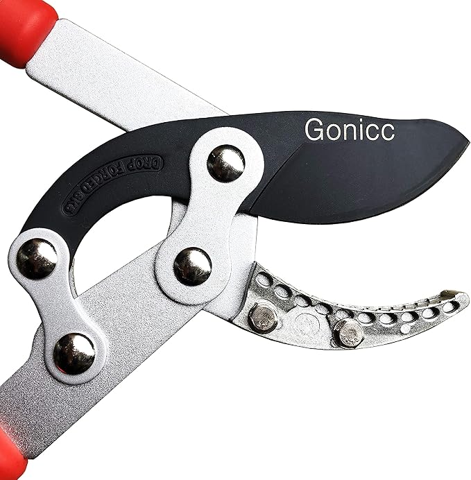 Gonicc Professional 30 inch SK-5 Steel Blade Anvil Lopper, 2-Inch Capacity, Sturdy Extra Leverage 22-Inch Handles, Garden Pruning Tree Hedge Branch Trimmer Clippers scissors.