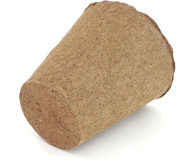 Daniel's Plants 4" Naked Pots | Large Natural Plantable Seed Starter Pots | OMRI-Listed Biodegradable Pots for Seedlings | Enhanced Aeration | Earth Freindly - Peat Free | 30 Pack 4 Inch Round