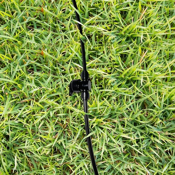 5 Pack Quick Connect 1/4" Drip Irrigation Shut Off Valve, Universal Drip Irrigation Tubing Coupling Valve, Leak Free Connector Locking Fitting for Sprinkler or Drip Irrigation System