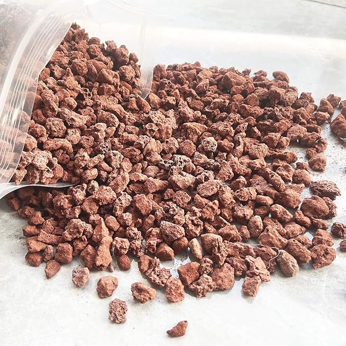 Red Lava Rocks for Plants -100% Pure Volcanic Rock No Dyes or Chemicals-Best Lava Stones Top Dressing for Cacti Succulents Plants,Bonsai-12LBS
