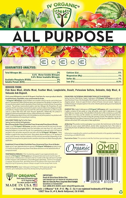 IV Organic All Purpose | Super Blend Fertilizer (11.8 oz)
