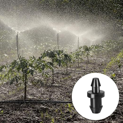 TOYMIS 100pcs Drip Irrigation Plugs, 1/4 Inch Drip Irrigation Goof Plugs Line Irrigation Tube End Closures for Home Garden Lawn Pipe Supplies