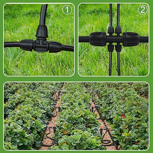 1/2 Inch Drip Irrigation Tubing-49.2Ft/15M Main Tubing Hose for Garden Irrigation System Kit, Plant Watering Irrigation Line Tubing