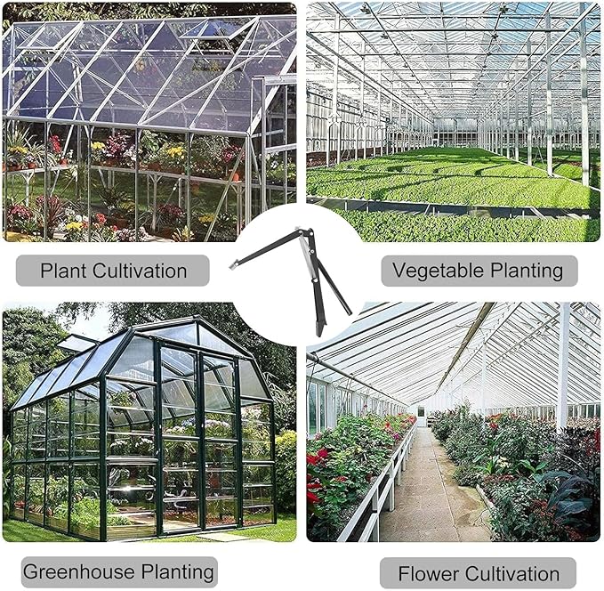 Auto Vent Opener Automatic Greenhouse Windows Opener Temperature Sensitive Roof Vent Opener Auto Vent Kit Gardening Tools Greenhouse Accessories Hothouse Roof Vent Kit (Dual Spring Up to 30lbs)