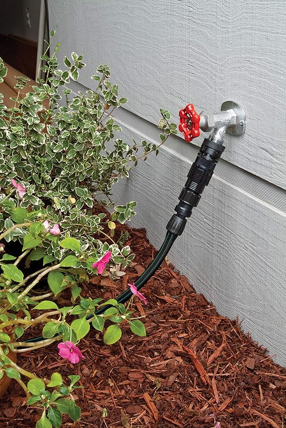 Rain Bird Digital Hose End Timer/Controller + Drip Irrigation Faucet Connection Kit