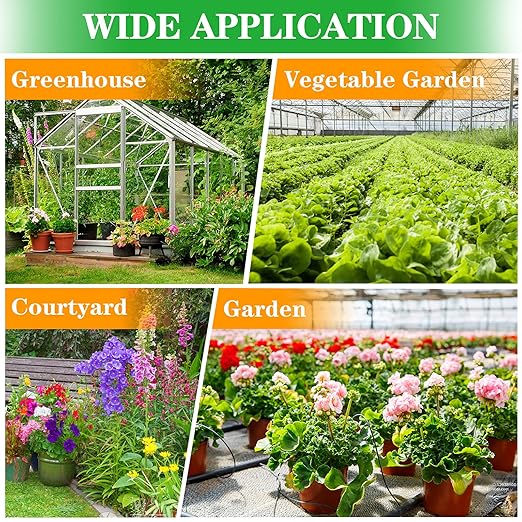 Drip Irrigation Fittings Kit for 1/2 inch Tube (0.600”ID), 24 Pieces Drip Irrigation Parts Set - 6 Tees, 6 Couplings, 6 Elbows, 6 End Caps, Drip Line Connectors for Drip Sprinkler Hose