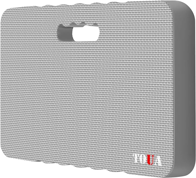 Kneeling Pad Thick Extra Large High Density Foam Comfort Kneeling Pad for Work Gardening Yoga Exercise Garden Knee Pad Gray, 1 Pack