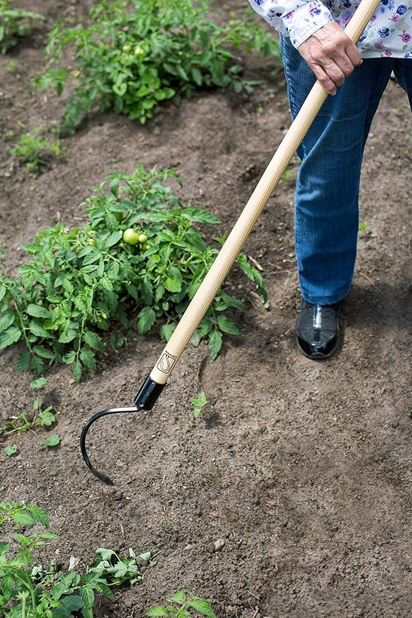 CobraHead® Long Handle Weeder & Cultivator Garden Tool - Forged Steel Blade - Natural 48-Inch Hardwood Handle - Ergonomically Designed for Digging, Edging & Planting - Perfect for Big Gardening Jobs