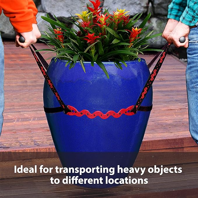 PotLifter - Potted Plant Mover and Essential Lifting Tool For Garden Flower Pots, Planters, Trees, Rocks - Lifts Up to 200 Pounds - A Plant Caddy Alternative, Easily Move Heavy Items Around Your Yard