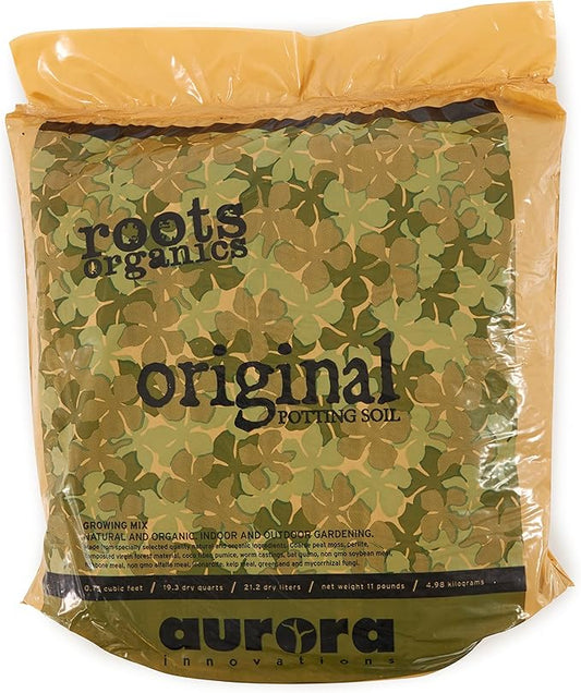 Roots Organics ROD75 Hydroponic Gardening Ready-to-Grow Coco Fiber-Based Potting Soil, 0.75 cu ft/5.6 gal for Plants