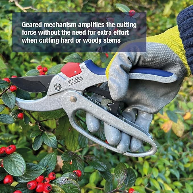 Spear & Jackson 6758GS Razorsharp Geared Anvil Secateurs