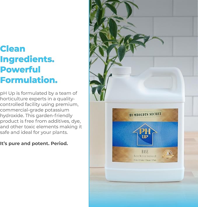 Humboldts Secret pH Up and pH Down Control Kit | Liquid pH Plant Balancer for Soil Gardening & Hydroponics Growing System | Optimal Nutrient Uptake for All Plants (8 Ounces)