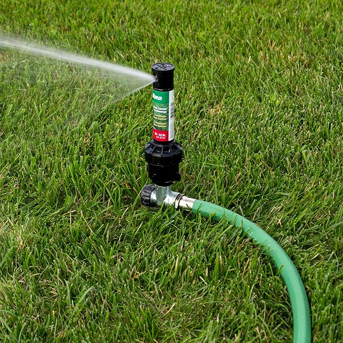 Rain Bird PGH50 Premium Heavy-Duty Garden Hose, 100% EDPM Rubber, Hexagonal, 5/8" Inside Diameter x 50’ Long, Green