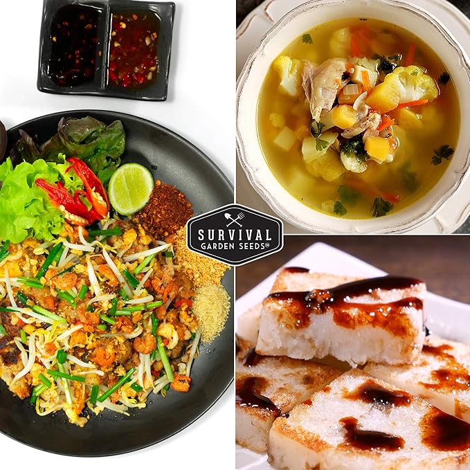 Survival Garden Seeds - Turnip Snowball Seed for Planting - 5 Packs with Instructions to Plant and Grow Root Vegetables and Greens in Your Home Vegetable Garden - Non-GMO Heirloom Variety - Fall Seeds