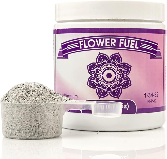 Bloom Booster and Yield Enhancer for Plants - Big, Heavy, Healthy Harvests, for Use in Soil and Hydroponics - Concentrated Phosphorus and Potassium - Flower Fuel 1-34-32, 250g