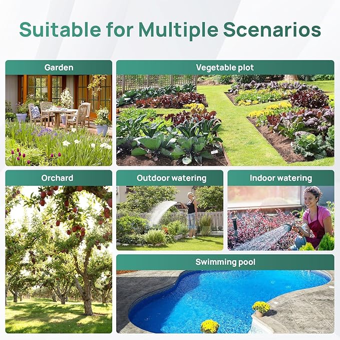 Digital Sprinkler Timer for Garden Hose Watering, Battery Powered Hose Timer with Rain Delay, Manual, Automatic Watering System, Outdoor Programmable Water Timer Irrigation Timer for Lawn Yard