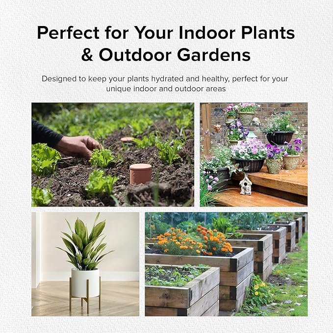 Olla Classic Small – Olla Watering Pot with lid | Olla Watering System with Terra Cotta Clay Irrigation Pots | Self Watering Ollas While on Vacation | The Olla Company