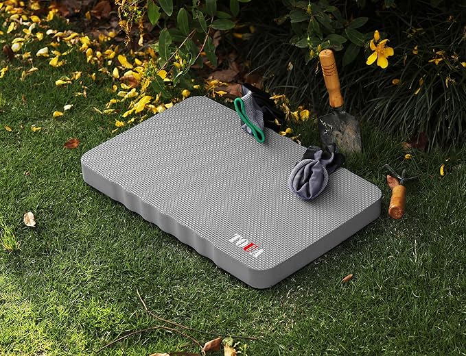 Kneeling Pad Thick Extra Large High Density Foam Comfort Kneeling Pad for Work Gardening Yoga Exercise Garden Knee Pad Gray, 1 Pack