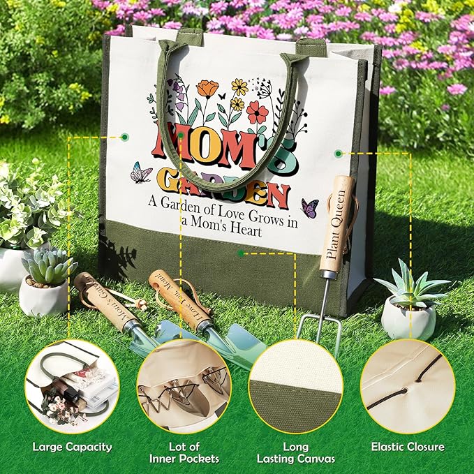 Gardening Tools Gifts for Mom, Mom Gardening Gifts from Daughter Son, Unique Mom Birthday Gifts Mom Gifts for Plant Lover Mom Stepmom
