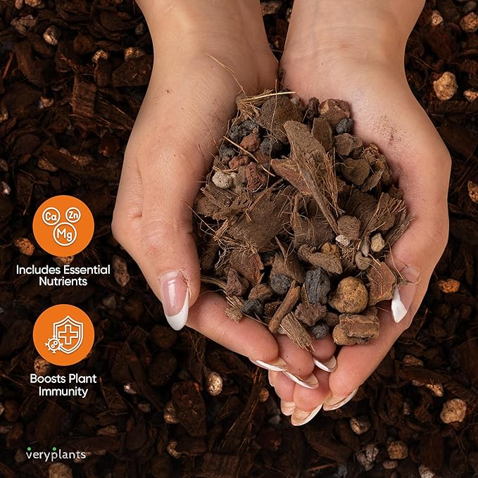 Molly's Orchid Mix - Premium Soilless Potting Mix for Orchids - Contains Bark, Coco Chips, Akadama, Pumice, Lava Rock, 11 Liters