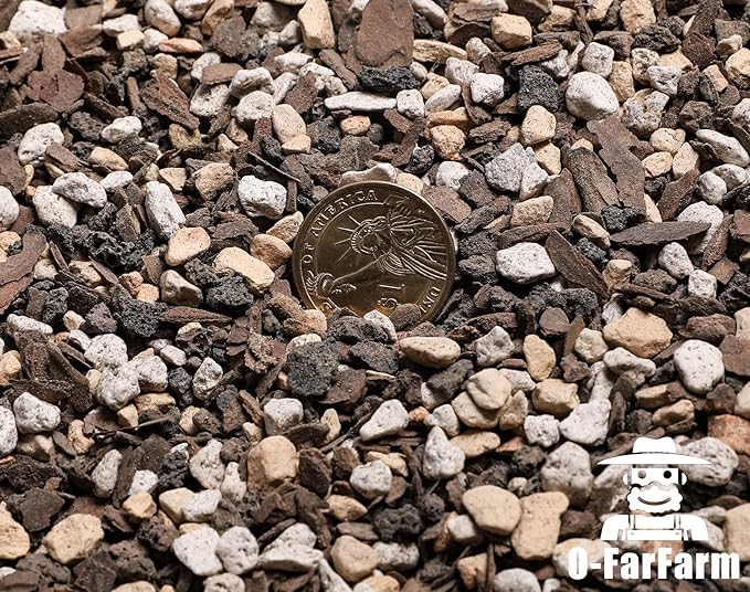 Bonsai Soil Mix Ready to Use 2 Quart, Fast Draining All Purpose Potting Soil for Bonsai Tree, Ideal for Root Development, Made from Akadama, Lava Rock, Pumice and Pine Barks