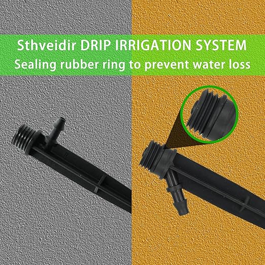 Drip Irrigation System for Garden, 226 Ft Watering System for Outdoor Plants, Greenhouse Sprinkler System Kits, Garden Raised Bed Irrigation Drip Irrigation Kits with 1/2 in,1/4 in Hose