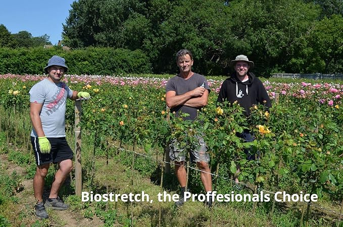 Soft Garden Plant Ties for Indoor & Outdoor Plants - Strong & Stretchy Cut-to-Length Plant Tape for Climbing Plants, Tomato Vines & Home Gardening (65 ft / 20M)