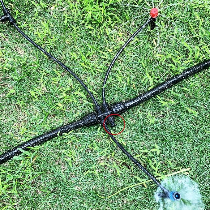 30 Pack 1/4" End Plugs for Quick Connect 1/4" Drip Irrigation Tee Connectors, Leak-Free End Closure Parts End Cap Fittings for Quick Connect Drip Irrigation System