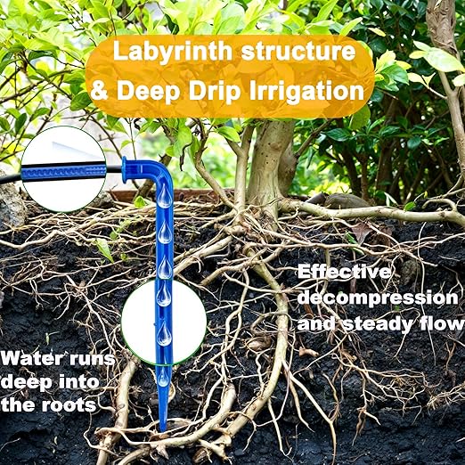 Solar Irrigation, Automatic Plants Watering System, Solar Powered Drip Irrigation Kit, Self Watering Devices with Timer, Outdoor Irrigation System for Potted Plants in Patio, Balcony (Large)