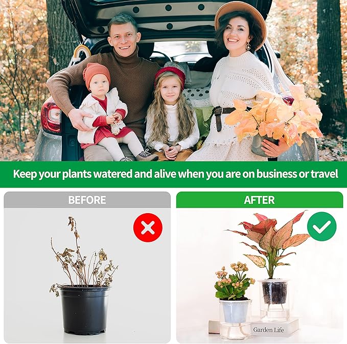 ORIMERC 15 feet 1/6 inch Self Watering Capillary Wick Cord Vacation Plant Sitter DIY Hydroponic Wicking Self-Watering Planter Pot Automatic Water System Device Potted Violet Auto Seedling Waterer Rope