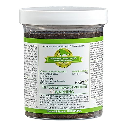 Underhill UHTRPLPEL Tournament-Ready Plus Wetting Agent Pellets Soil Surfactant for Turf Grass, Golf Greens, with Actosol Micro-Nutrients, 1 Tablet