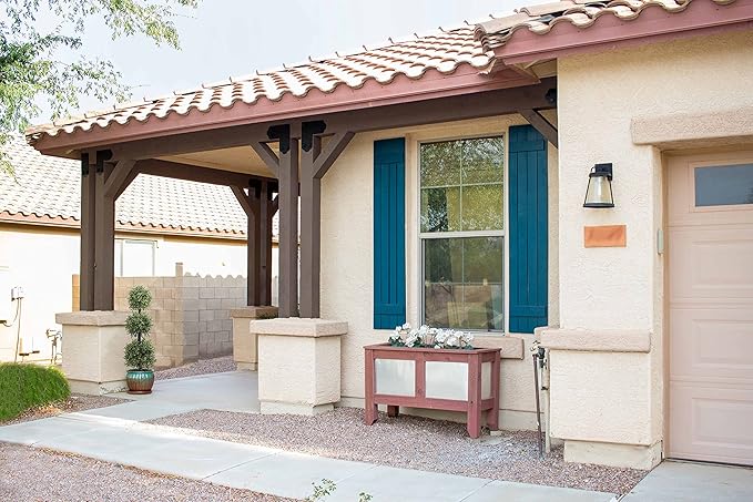 38''T Outdoor Boxwood Triple Ball Topiary Potted Plant Anti-UV Front Door Decor 2Pack