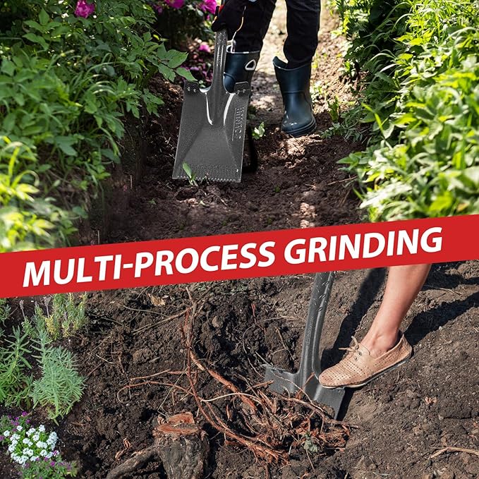 Spade Shovel Garden Flat Shovel Square Point Shovel Trenching Shovel for Digging Gardening Planting Edging, 43 inches