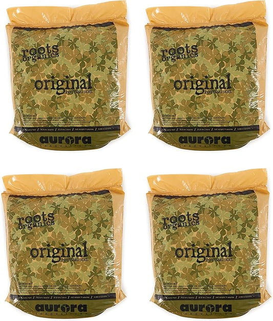Roots Organics Original Potting Soil, Organic Growing Media with Mycorrhizae.75 Cubic Foot Plant-in-Bag